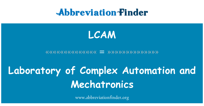 LCAM: Laboratwa konplèks Automatisation ak Mécatronique