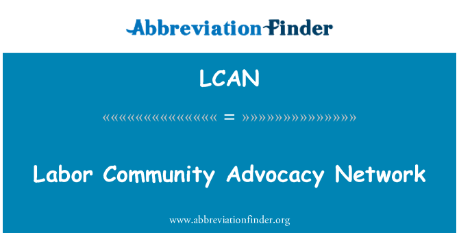 LCAN: Rede comunitária do trabalho de Advocacy