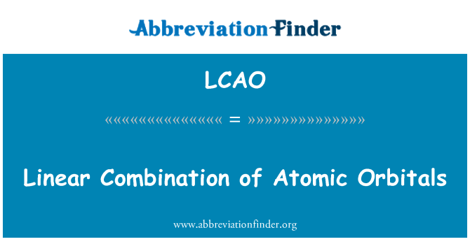 LCAO: Linearna kombinacija atomskih orbital