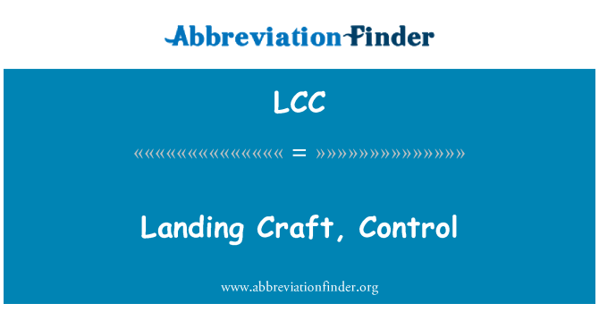 LCC: Landing Craft, Control