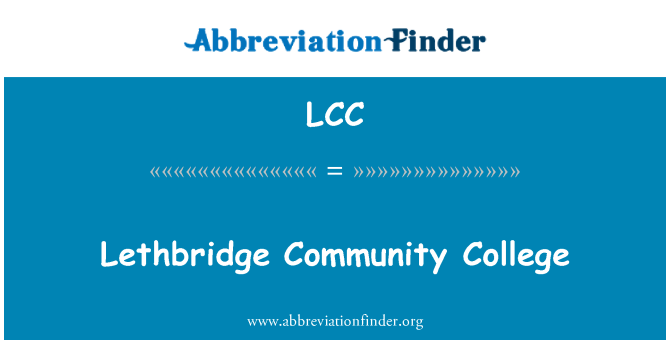 LCC: Lethbridge Community College