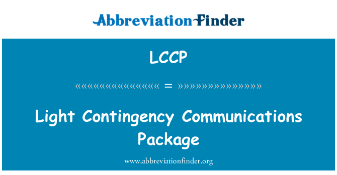 LCCP: 輕的應急通信包