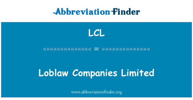 LCL: Loblaw 회사 제한