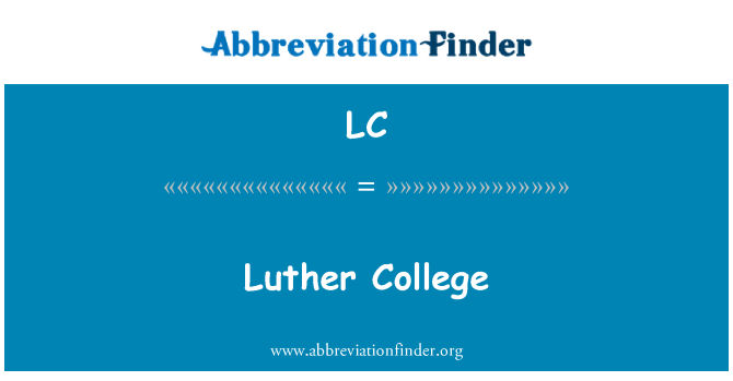 LC: Kulleġġ Luther