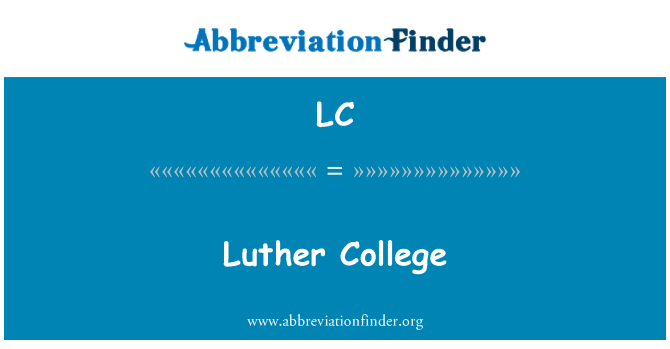 LC: Luther College