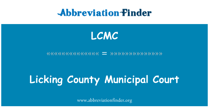 LCMC: Licking County Municipal Court