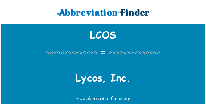 LCOS: Lycos, Inc.