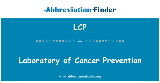 LCP: Laboratori de prevenció del càncer