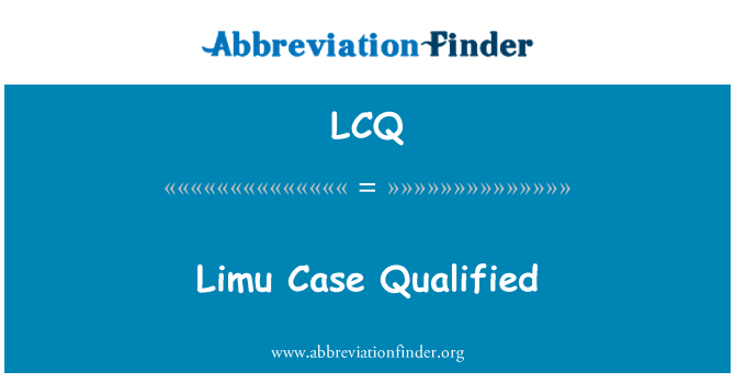 LCQ: Limu ka kalifye