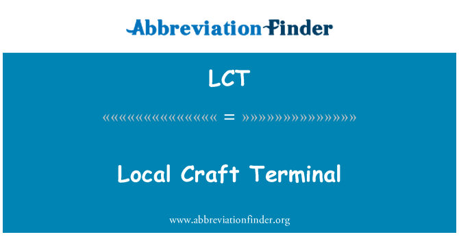 LCT: Artesania local Terminal