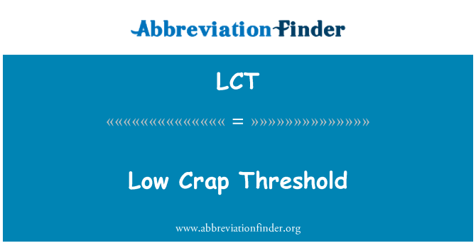 LCT: Omong kosong rendah ambang