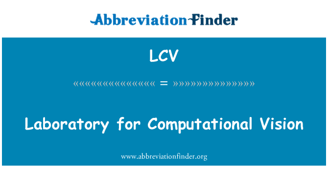 LCV: 計算視覺實驗室