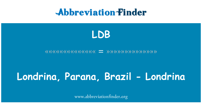 LDB: Londrina, Paraná, Brazília - Londrina