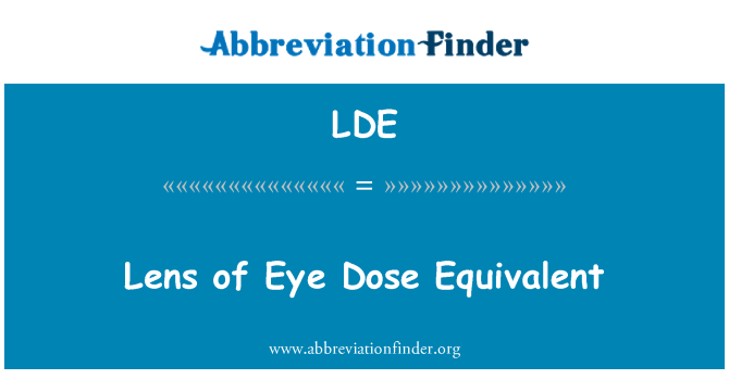 LDE: เลนส์เทียบเท่ากับยาตา