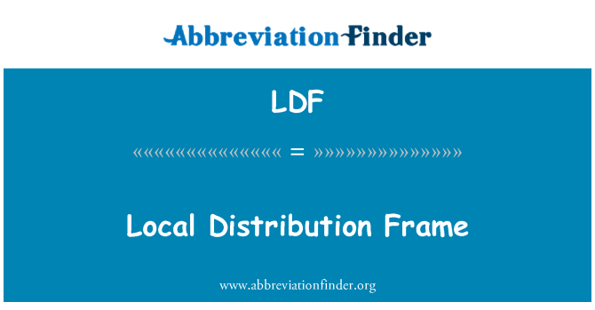 LDF: Distribisyon lokal kari/zo