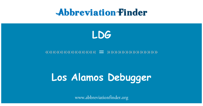 LDG: Los Alamos feilsøkingsprogram