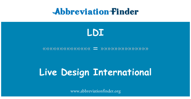 LDI: Diseño vivo internacional