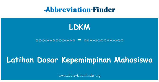 LDKM: Latihan Dasar Kepemimpinan Registration