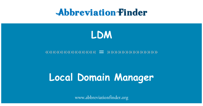LDM: Lokale domein Manager