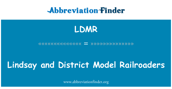 LDMR: Lindsay i četvrti Model Railroaders