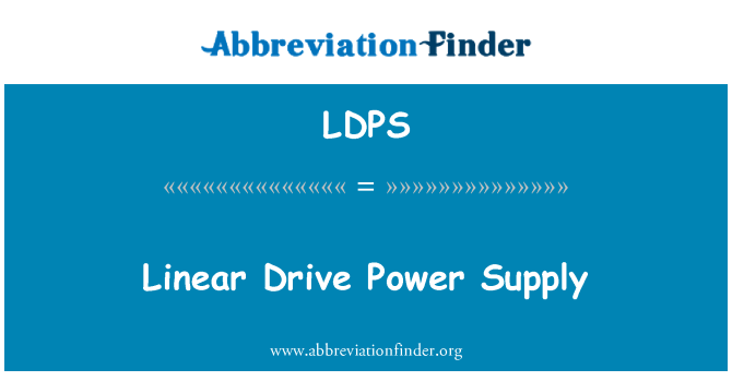 LDPS: محرك خطي التيار الكهربائي