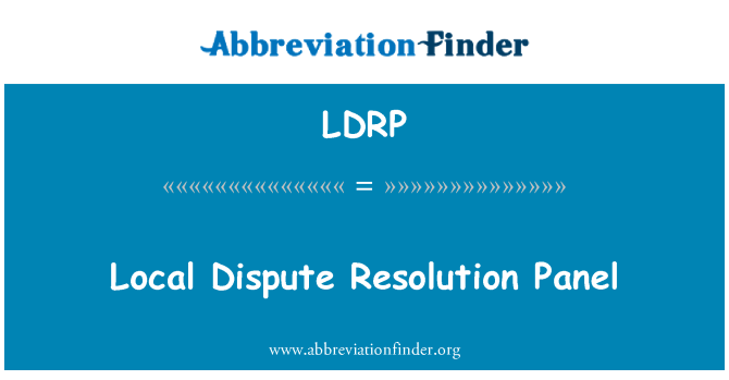 LDRP: Diskisyon lokal rezolisyon du