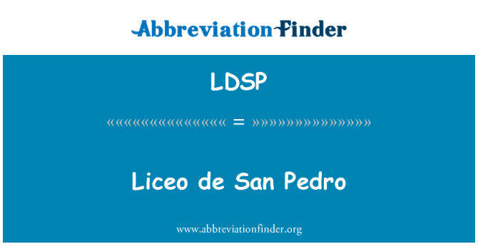 LDSP: Liceo de San Pedro