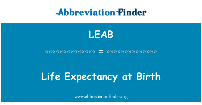 LEAB: Expectativa de vida ao nascer