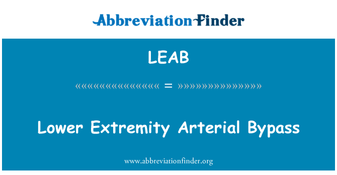LEAB: Nedre extremiteten arteriell Bypass