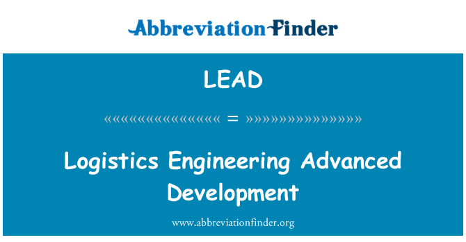 LEAD: Logistics Engineering Advanced Development