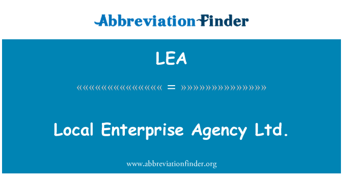 LEA: Local Enterprise Agency Ltd.