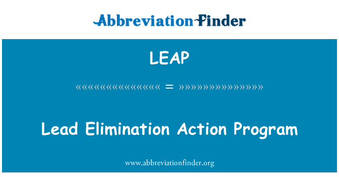 LEAP: 납 제거 작업 프로그램