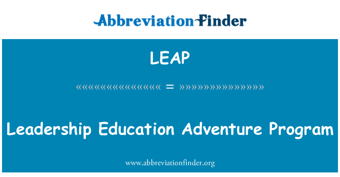LEAP: 리더십 교육 모험 프로그램