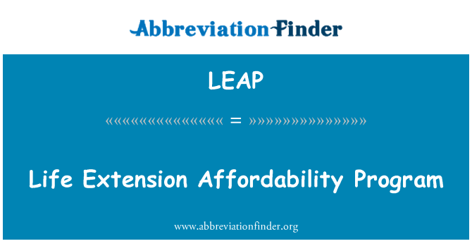 LEAP: 生命延伸負擔能力計畫