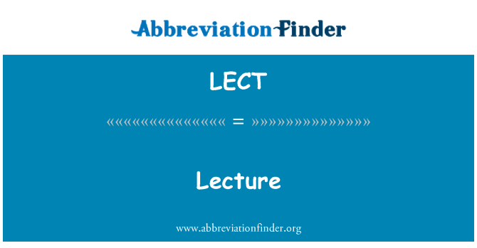 LECT: Konferans