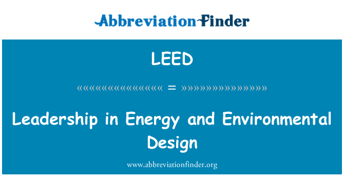 LEED: Lideratge en energia i disseny ambiental