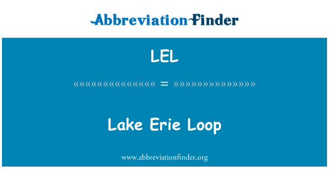LEL: Lake Erie Loop