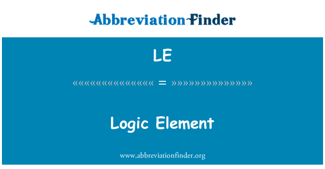 LE: Logika elemen