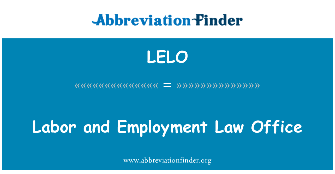 LELO: Trabajo y empleo Law Office