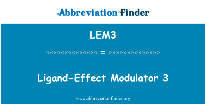 LEM3: Modilatè ligand-efè 3