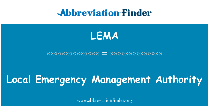 LEMA: อำนาจในการจัดการฉุกเฉินในท้องถิ่น