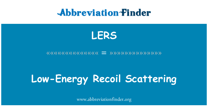 LERS: Diffusion ba-enèji Recoil