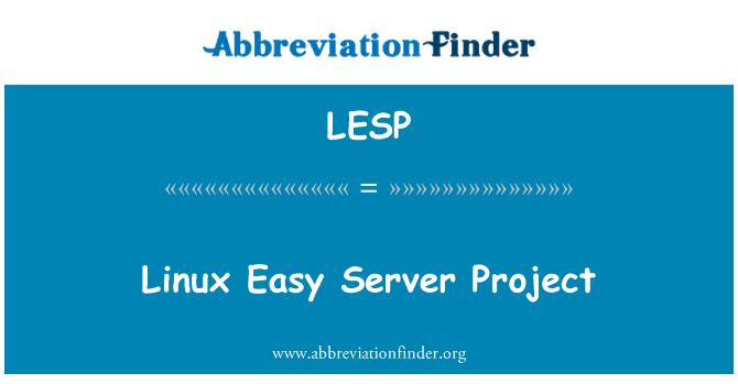 LESP: Linux-einfache Server-Projekt