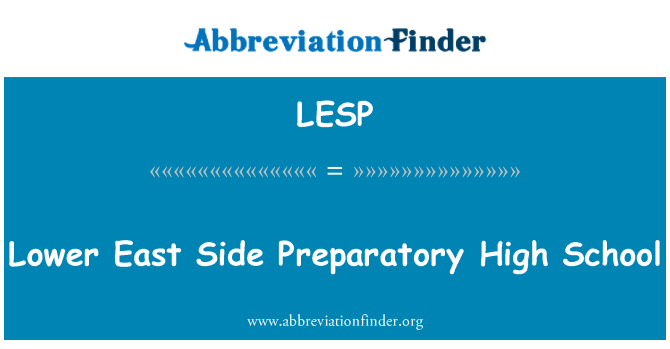 LESP: Lower East Side Preparatory High School