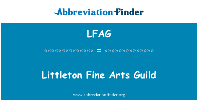 LFAG: Littleton Fine Arts Guild