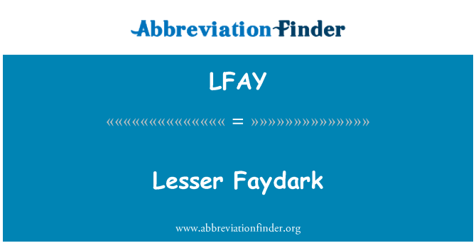 LFAY: Faydark menor