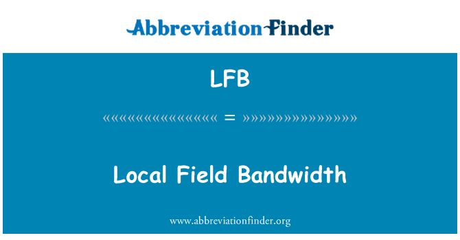 LFB: Lokala fältet bandbredd