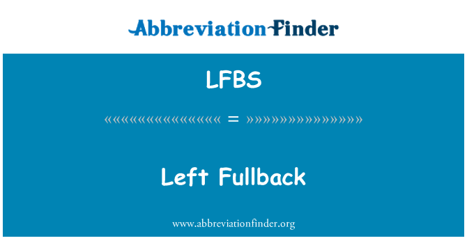 LFBS: 左的後衛