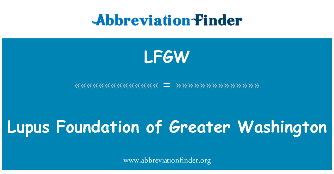 LFGW: Lupus Foundation of Greater Washington