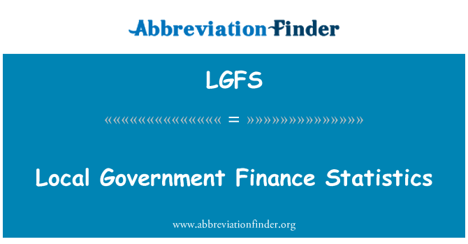 LGFS: Statystyki finansów samorządu terytorialnego